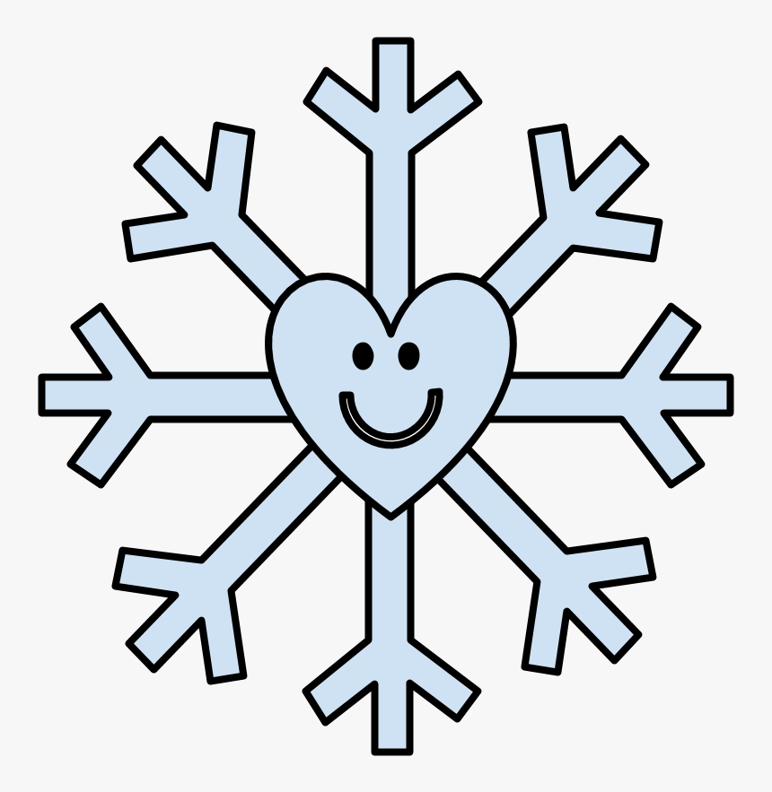 Snowflake, Smiley Face, Heart, Light Blue - Runa De Proteccion Nordica, HD Png Download, Free Download