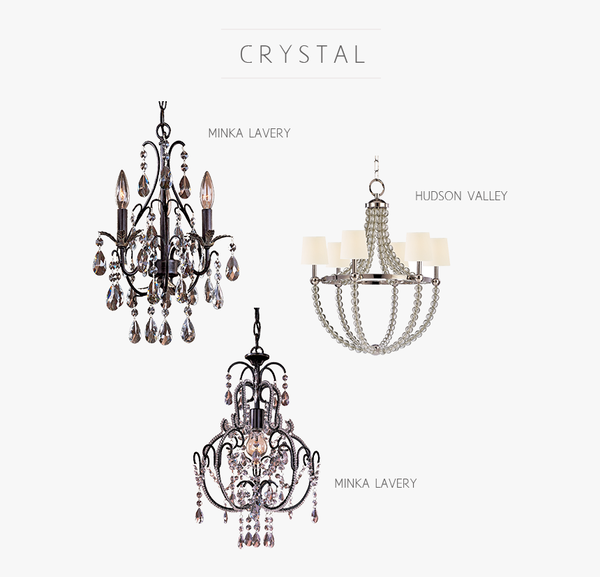 Hudson Valley And Minka Lavery Crystal Chandelier Types - Chandelier, HD Png Download, Free Download