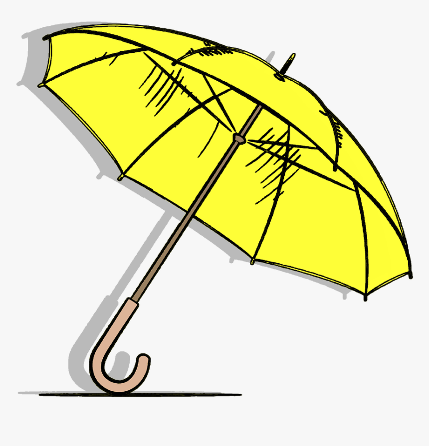 Transparent Yellow Umbrella Clipart - Yellow Umbrella Umbrella Clipart Png, Png Download, Free Download