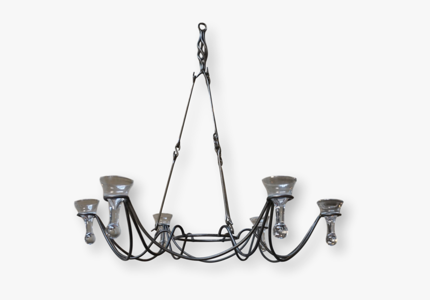 Com/products/6 Arm Votive Light Iron Chandelier - Chandelier, HD Png Download, Free Download