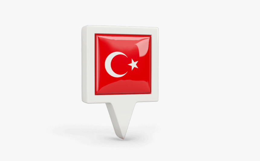 Turkey Flag Pin Png, Transparent Png, Free Download