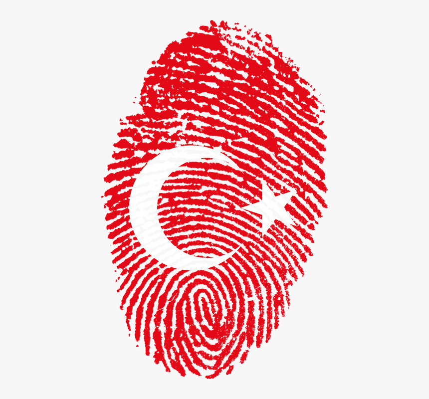 Turkey, Flag, Fingerprint, Country, Pride, Identity - China Flag Fingerprint, HD Png Download, Free Download