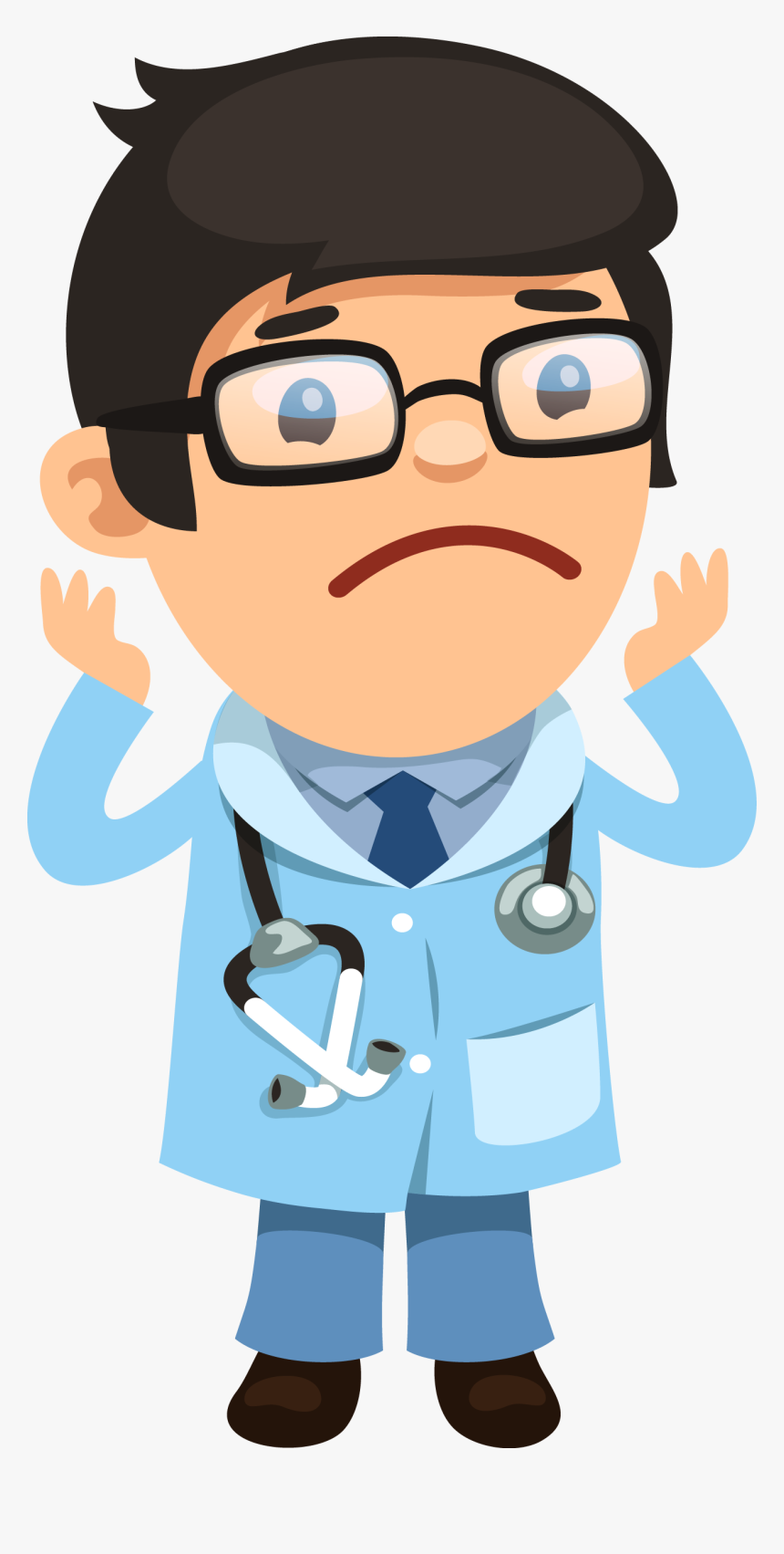 Physician Hospital Icon - Male Teacher Transparent Cartoon, HD Png Download, Free Download