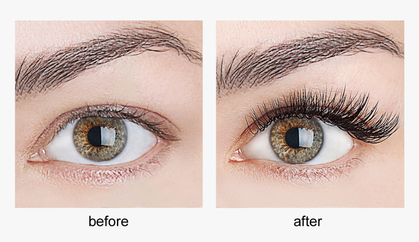 Eyelash Extensions Before And After - One By One Eyelash Extensions, HD Png Download, Free Download