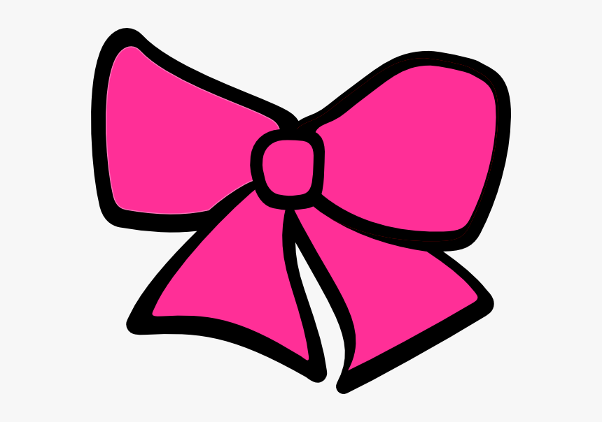 Bow Tie Clipart Pink - Hair Bows Clipart, HD Png Download, Free Download