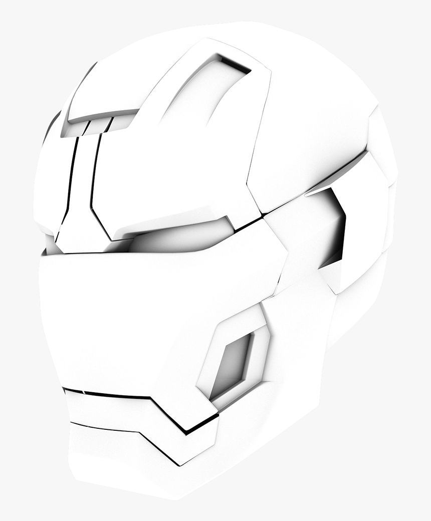 Iron Man Helmet Drawing Tutorial - Iron Man Helmet Drawing, HD Png Download, Free Download