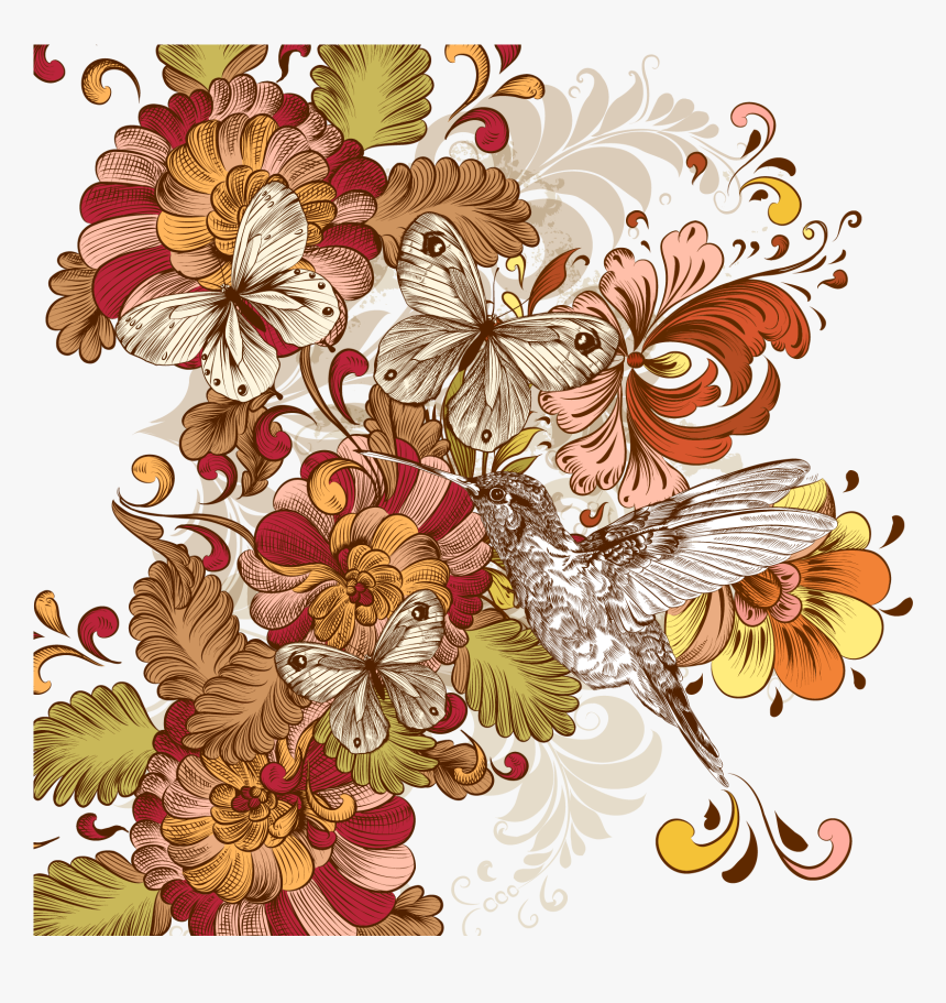 Flower Floral Design Vintage Clothing Clip Art - Vintage Cliparts, HD Png Download, Free Download