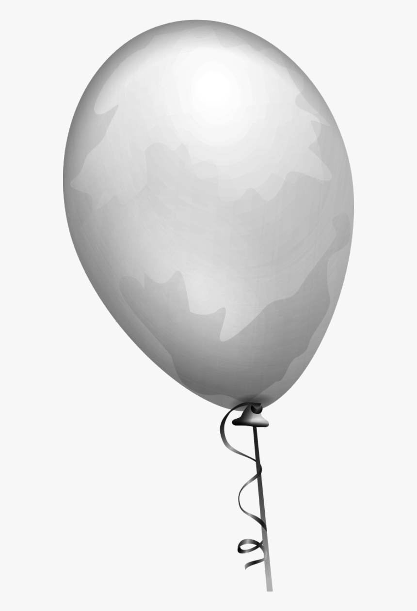 Balloon Gray Clipart - Gray Balloon Clipart, HD Png Download, Free Download