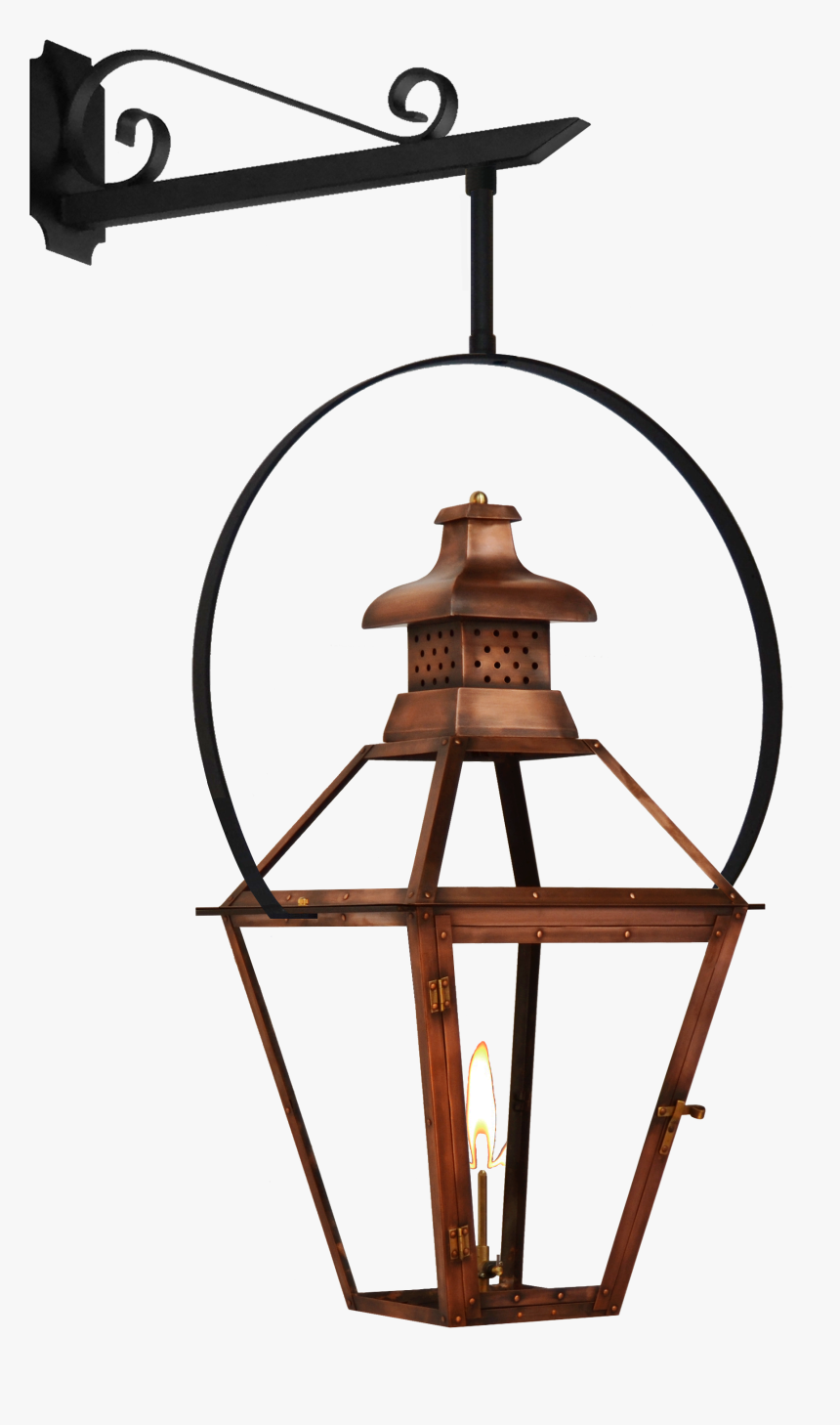 The Coppersmith Pebble Hill Gas And Electric Lantern - Coppersmith Esitate Extension With Classic Yoke, HD Png Download, Free Download