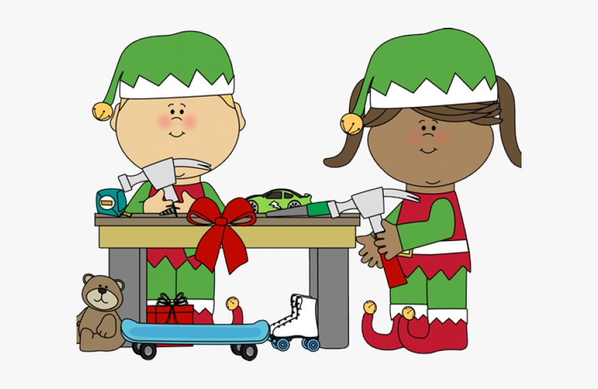 Elves Santa's Workshop Clipart, HD Png Download, Free Download