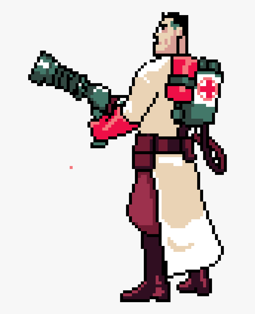 Tf2 Medic Pixel Art, HD Png Download, Free Download