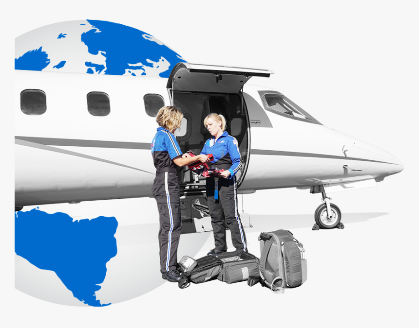 Medical Plane Globe - Medical Evacuation, HD Png Download, Free Download