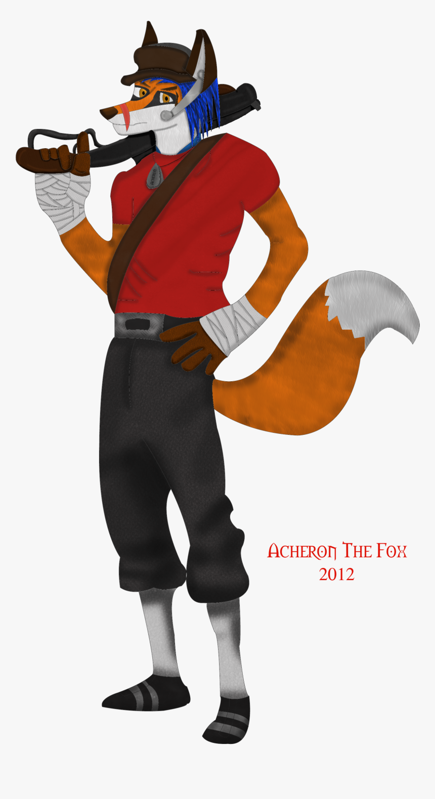 Medic Drawing Scout - Tf2 Fox Scout, HD Png Download, Free Download