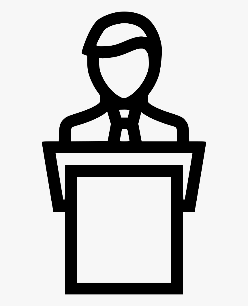 Silhouette Podium Clipart Png, Transparent Png, Free Download