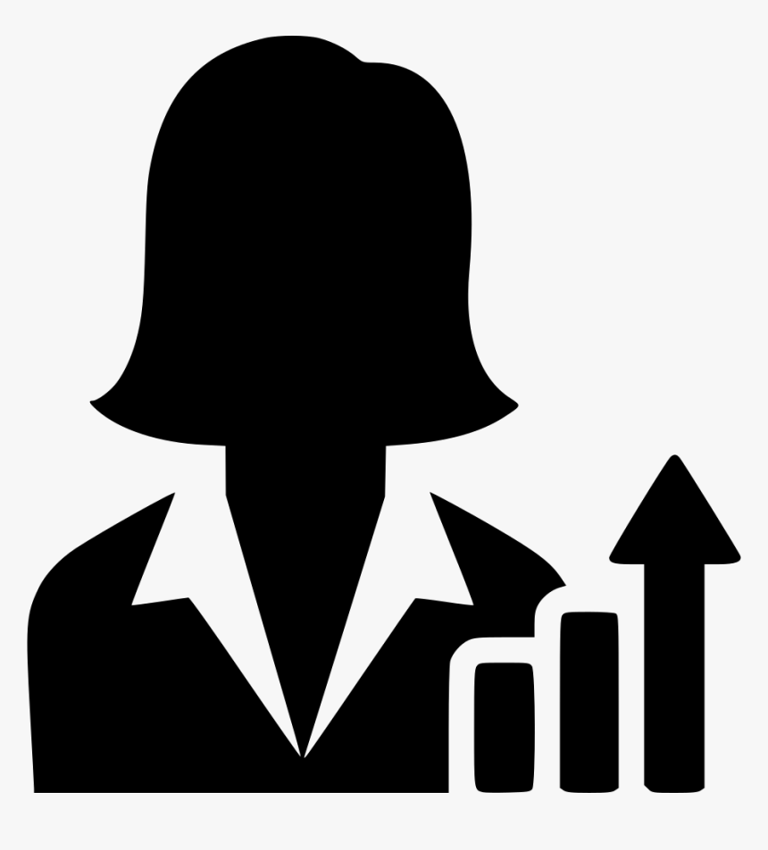 Woman Increase Statistics Increase Growth Arrow Comments - Social Connection Icon Png, Transparent Png, Free Download