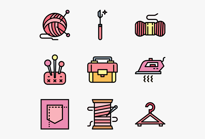 Sewing - Iconos Png Rosas, Transparent Png, Free Download