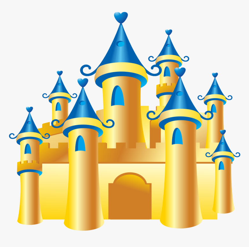 Castle Gratis Download - Gold Disney Castle Png, Transparent Png, Free Download