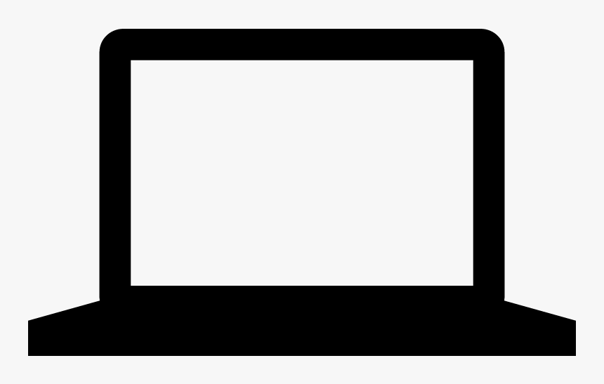Laptop Computer Device Icon Vector - Transparent Laptop Silhouette, HD Png Download, Free Download