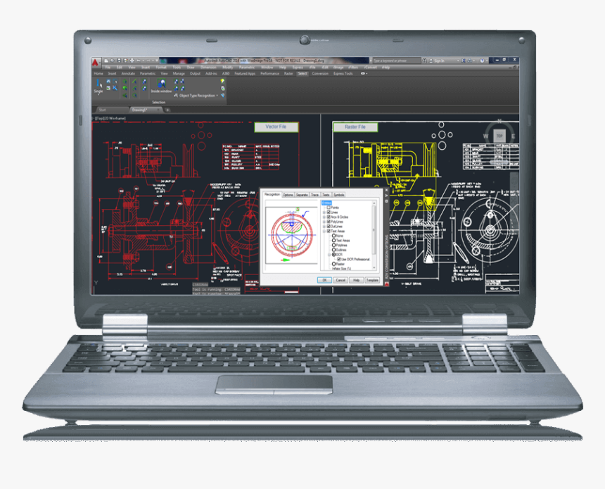 Automatic Raster To Vector Conversion - Laptop Computer Images Png, Transparent Png, Free Download