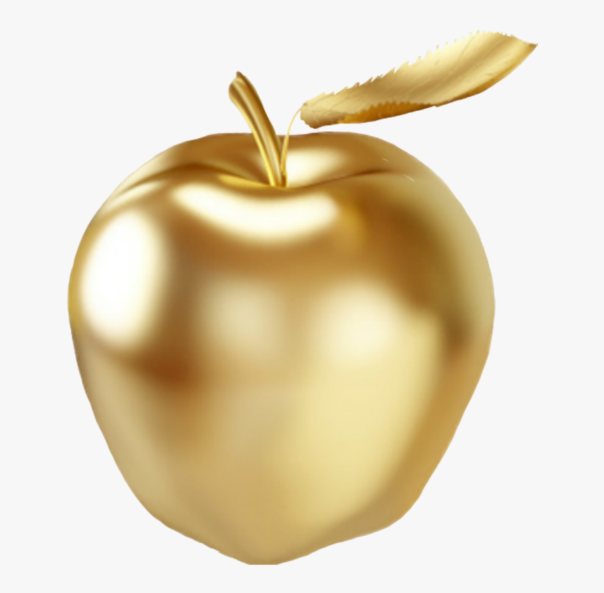 Manzana Sticker - Apple - Apple Gold Photo Png, Transparent Png, Free Download