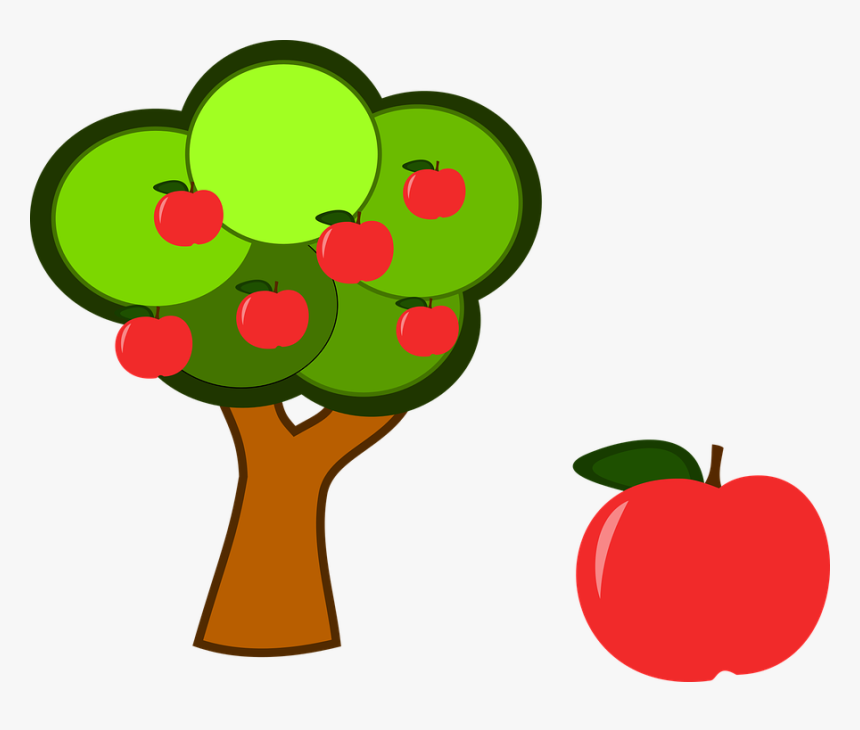 Manzano, Frutas, Manzana Roja, Rama, Árbol, Madura - Gambar Pohon Apel Kartun, HD Png Download, Free Download