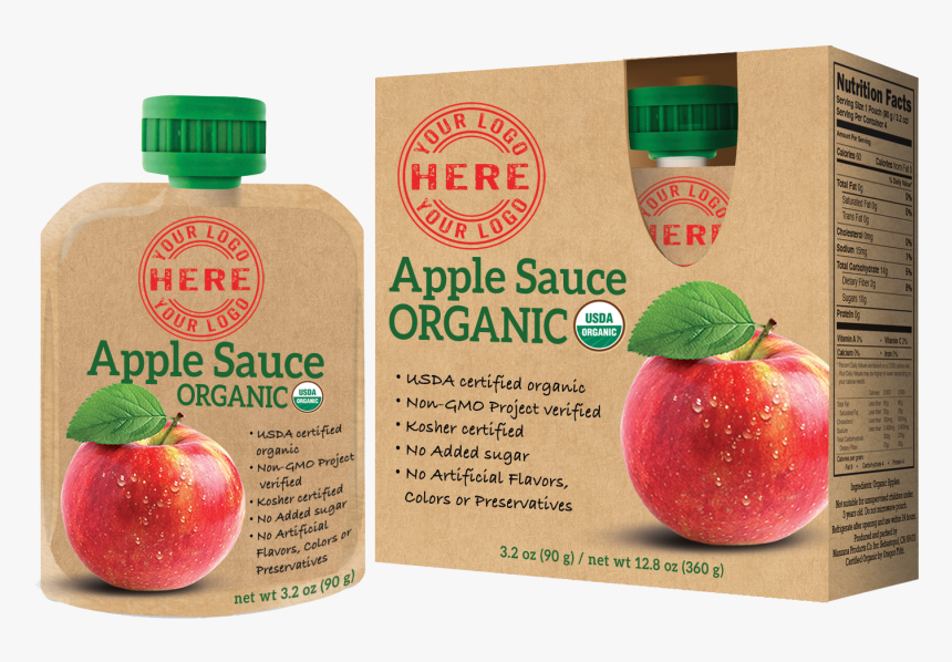 4 Pack Manzana Organic Applesauce Pouch - Virada Da Saúde 2015, HD Png Download, Free Download