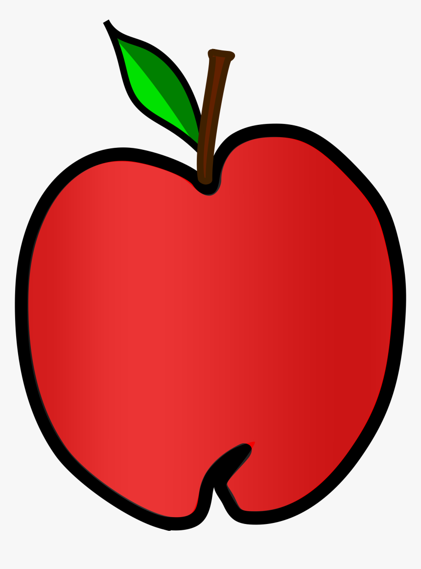 Teacher Apple Clipart - Bitmap Image Of An Apple, HD Png Download, Free Download