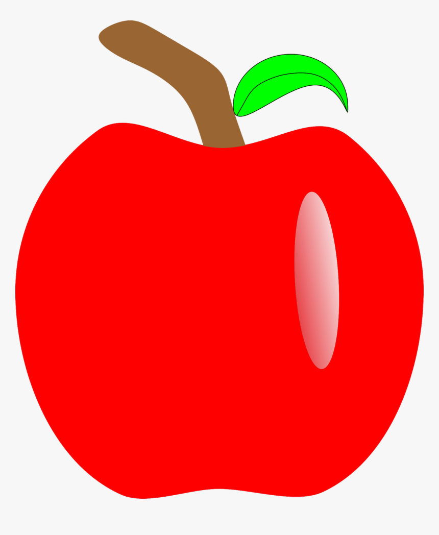 Apple Snow White Seven Dwarfs Clip Art - Molde Maça Branca De Neve, HD Png Download, Free Download