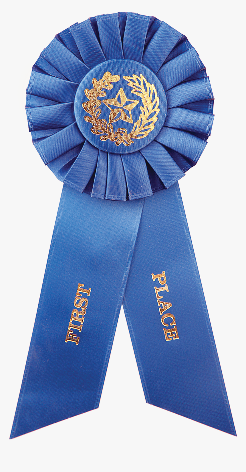 1st Place Blue Rosette Ribbon - 1st Place Blue Ribbon Png, Transparent Png, Free Download