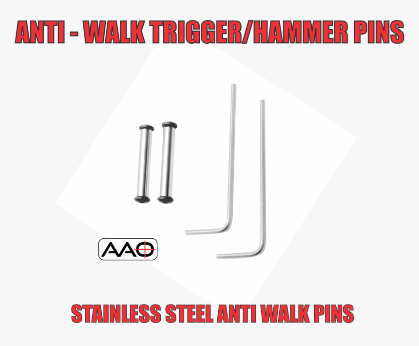 Trigger/hammer Stainless Steel Anti Walk Pins - Tool, HD Png Download, Free Download