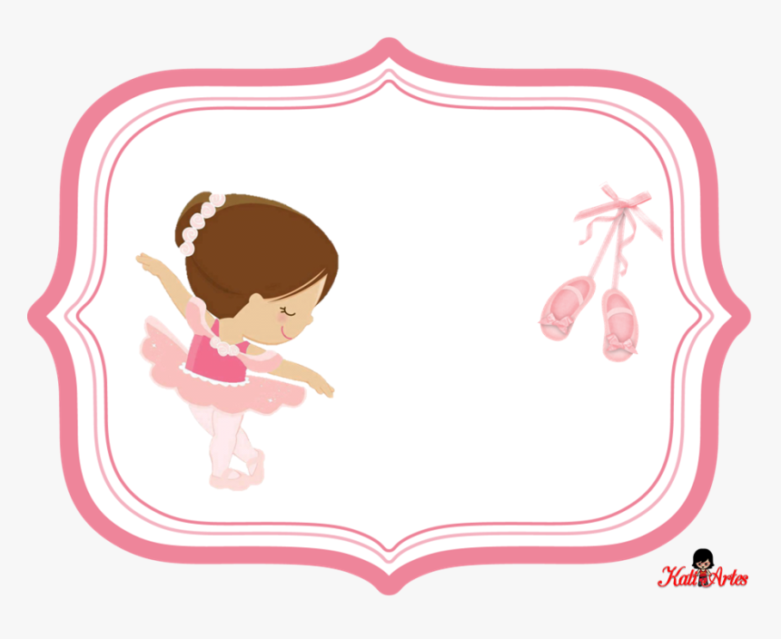 Tutu Clipart Ballerina Bun - Bailarina De Ballet Tarjeta, HD Png Download, Free Download