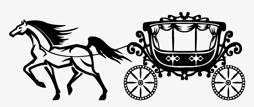 Carriage Clipart Black And White, HD Png Download, Free Download