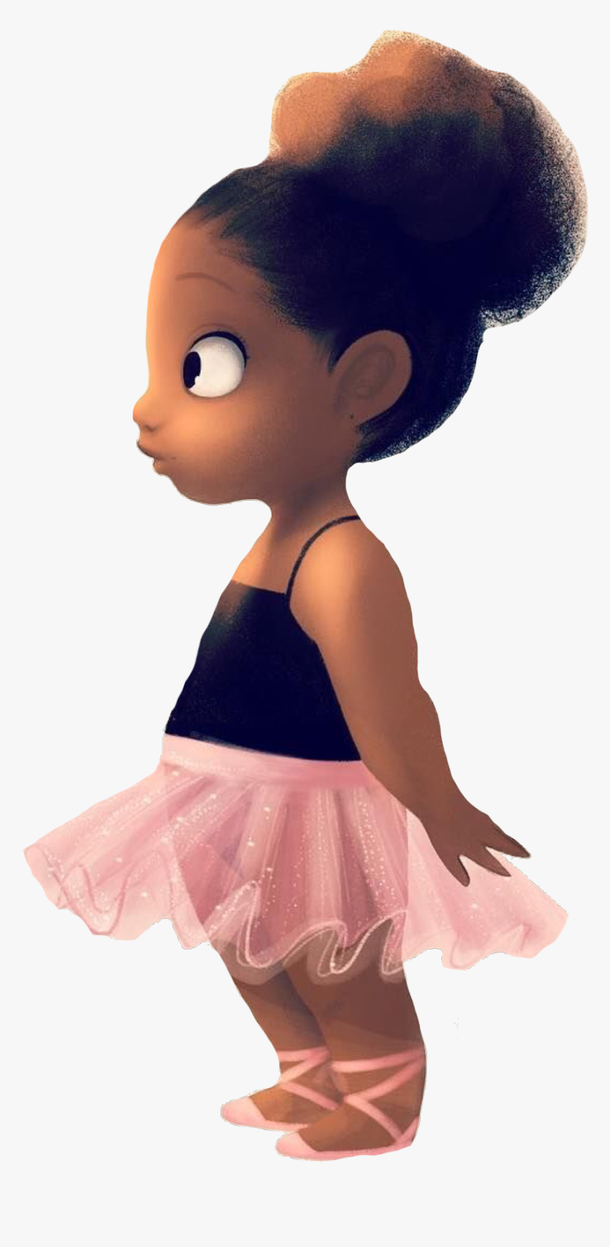 Little Black Girl Cartoon Characters, HD Png Download, Free Download