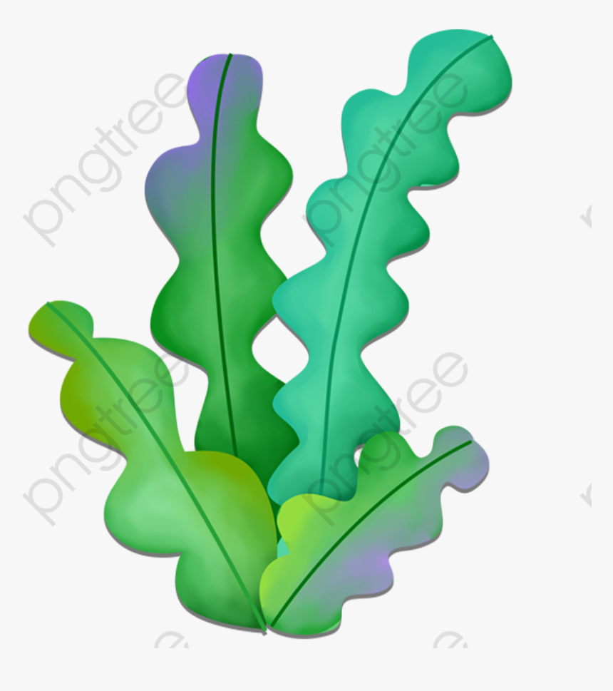 Ribbon Kelp Transparent Commercial - Cartoon Seaweed Png, Png Download, Free Download