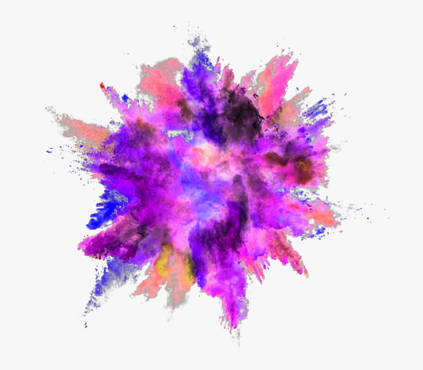 #colorful #colours #powder #smoke #explode #fumaça - Color Powder Explosion Png, Transparent Png, Free Download