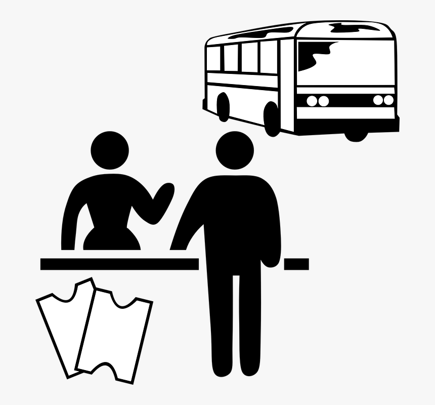 Bus Stop Clipart 21, Buy Clip Art - Black And White Bus Clip Art, HD Png Download, Free Download