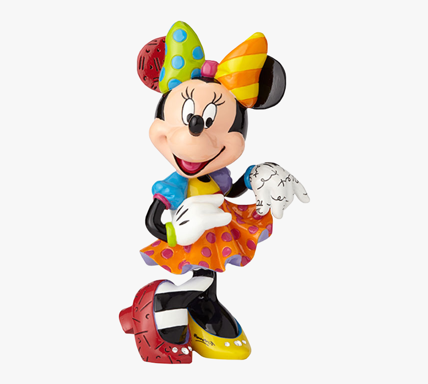 Minnie Mouse 90th Anniversary 10” Statue By Romero - Britto Disney Minnie Mouse, HD Png Download, Free Download