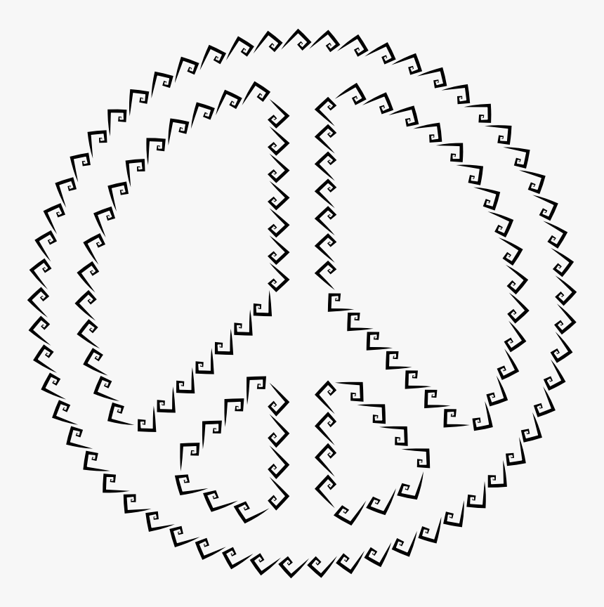Golden Ratio Spiral Peace Sign - Buffalo Public Schools, HD Png Download, Free Download