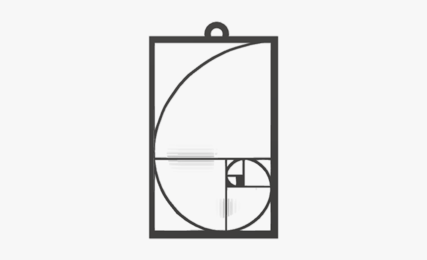 Fibonacci Spiral Pendant Attempt - Golden Mean, HD Png Download, Free Download