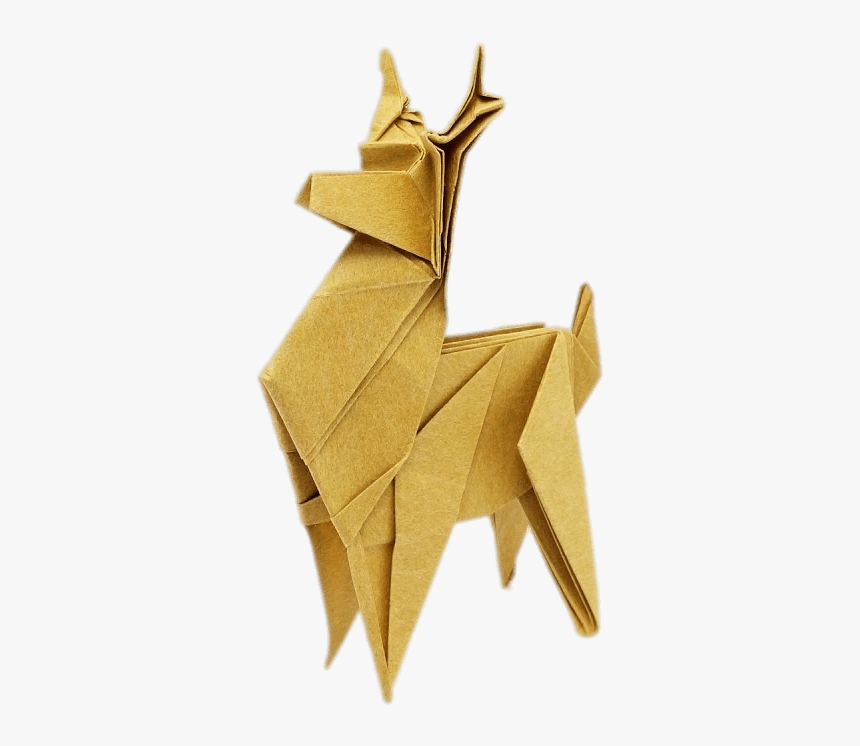 Origami Reindeer - Transparent Background Origami Transparent, HD Png Download, Free Download