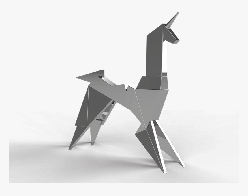 Transparent Gold Unicorn Png - Origami, Png Download, Free Download