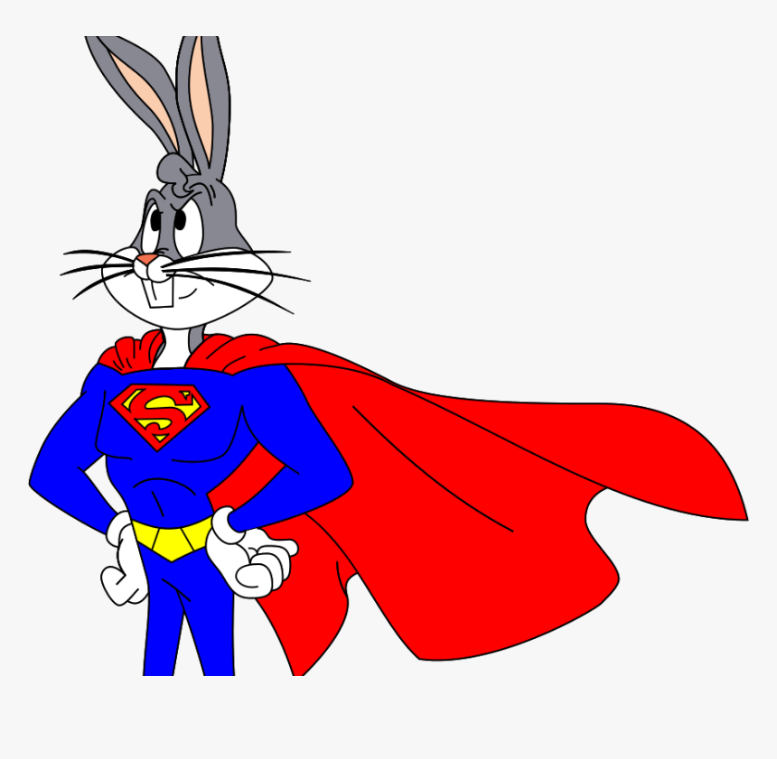 Bugs Bunny/super Rabbit - Bugs Bunny Superman, HD Png Download, Free Download