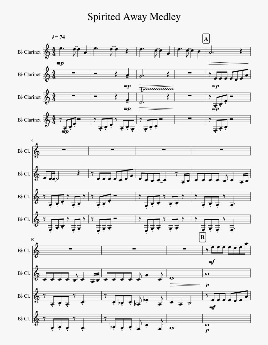 Pokemon Theme Song Clarinet Music, HD Png Download, Free Download