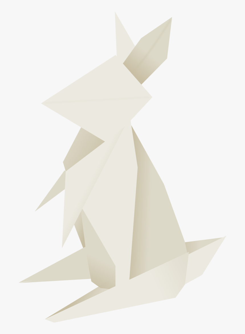 Vector Rabbit Origami Picture Library - Origami, HD Png Download, Free Download