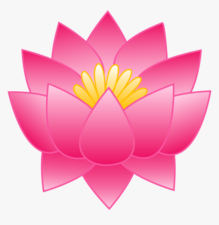 Lotus - Cartoon Lily Pad Flower, HD Png Download, Free Download