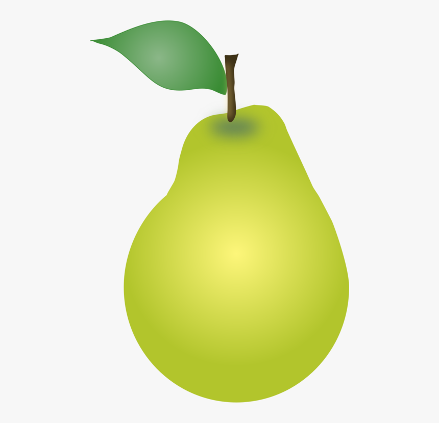 Plant,apple,food - Clip Art Fruit Pear, HD Png Download, Free Download