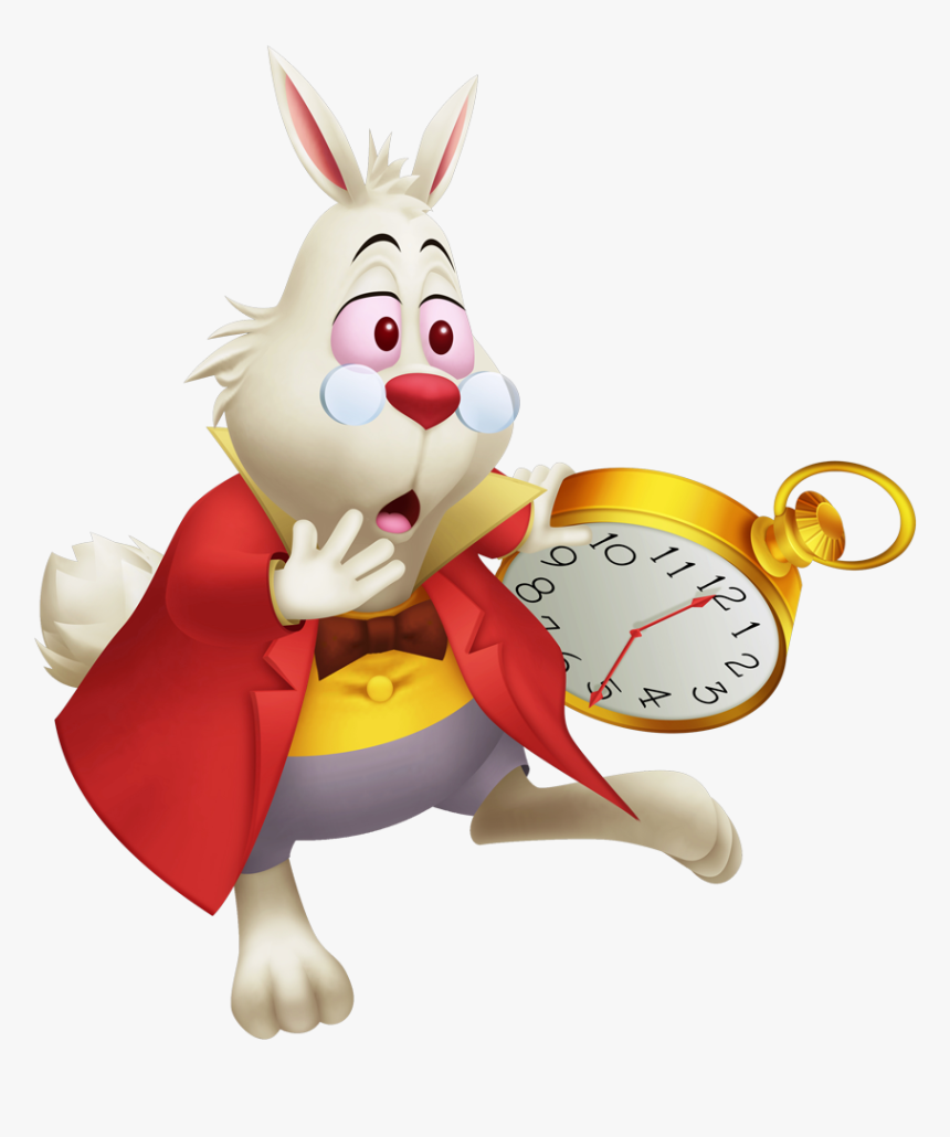 Alice In Wonderland White Rabbit Clipart , Png Download - White Rabbit Alice In Wonderland Kingdom Hearts, Transparent Png, Free Download