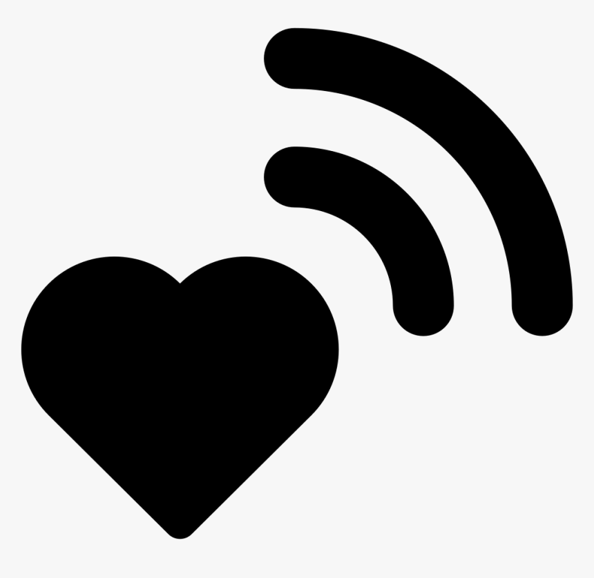 Wifi Signal On Heart - Heart Wifi, HD Png Download, Free Download