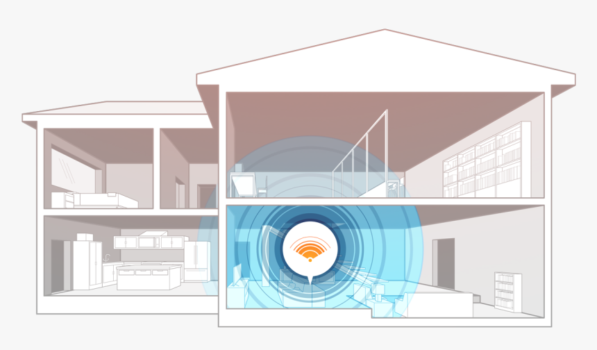 Home Wifi Router Signal - Architecture, HD Png Download, Free Download