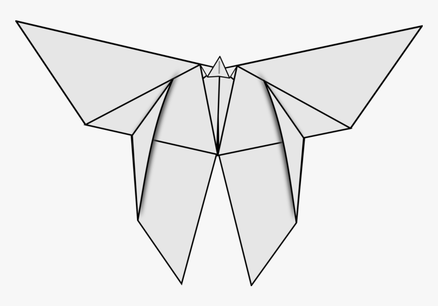 Origami Butterfly Clip Art, HD Png Download, Free Download